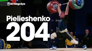 Oleksandr Pielieshenko (85kg, Ukraine) 204kg Clean & Jerk 2016 European Weightlifting Championships