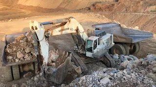 Liebherr 984 Excavator Loading Caterpillar 777C And Cat 775E Dumpers - Sotiriadis/Labrianidis Mining