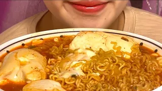 [ASMR]순두부 마열라면 후루룩🍜 soft tofu Hot ramen Mukbang