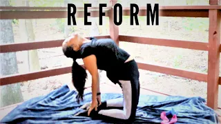 Dextroscoliosis Forward Head and Rounded Shoulders Pilates Yoga REFORM 15 minute  Program Fix!