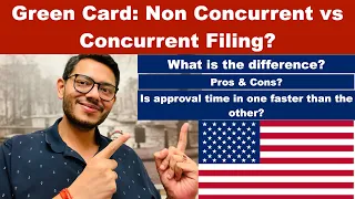 I-485 Green Card: Non Concurrent vs Concurrent Filing #immigration #greencard #uscis