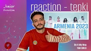 REACTION • Yan Girls - Do It My Way (Junior Eurovision 2023 🇦🇲 Armenia)