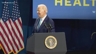 Biden discusses healthcare plans in Virginia Beach