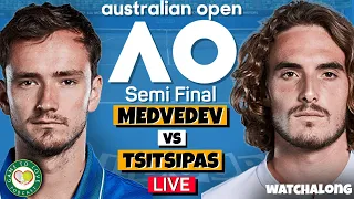 MEDVEDEV vs TSITSIPAS | Australian Open 2022 Semi Final | LIVE GTL Tennis Watchalong Stream