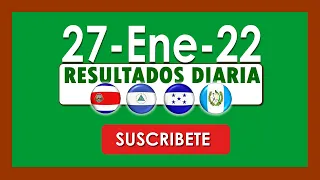 Sorteos Diaria Nicaragua 27 Enero 22