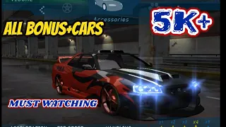 ALL BONUS+CARS NFS UNDERGROUND 1