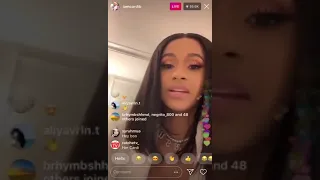 #SUBSCRIBE Cardi B Cries on Instagram live, and say she misses offset" i want him back"