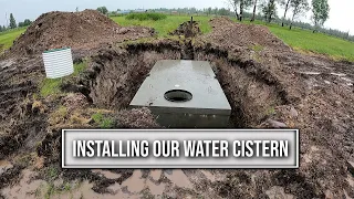 Cistern Excavation and Install - Solo Home Building Project