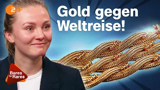 Ans Ende der Welt: Omas goldenes Kordelarmband schickt Enkelin auf große Reise | Bares für Rares