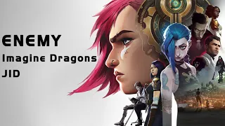 ( 1 hour ) Arcane intro - Enemy ( Extended No Rap ) | Imagine Dragons