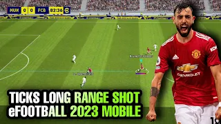 Trick Long Range Shot eFootball 2023 Mobile🔥 #shorts