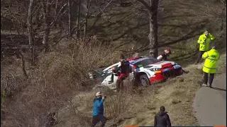 Accident Elfyn Evans WRC Monte-Carlo 2022 // WRC Rally 1 #rally #wrc #accident #crash #montecarlo