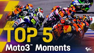 Top 5 Moto3™ Moments | 2021 #SpanishGP
