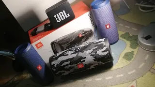 NEW! JBL CHARGE 4 White camo edition unboxing + Bass test with (80-85%volume)