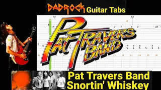 Sbortin' Whiskey - Pat Travers Band - Lead Guitar TABS Lesson (Saturday Rewind)