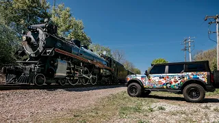 Chasing CP #2816 "The Empress" from Portage, WI to Gurnee, IL in our Ford Bronco!