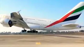 Emirates Airbus A380 Jumbo Jet Take off✈️🛬🛫😎😁....so loud..