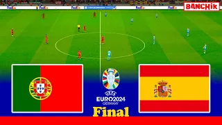 FRANCE vs SPAIN - UEFA Euro 2024 Final - Full Match All Goals | PES Gameplay PC