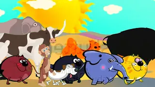 The stampede | animals stampede | cartoon animals video ‼️