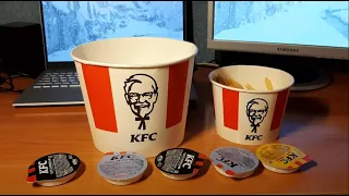 Мой любимый обед из KFC Крылышки и фри Москва обзор #обзор