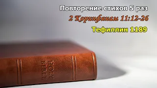 2 Коринфянам 11:12-26 стихи повторение 5 раз