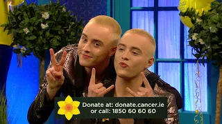 Jedward shaving their famous quiffs for Daffodil Day | The Late Late Show | RTÉ One