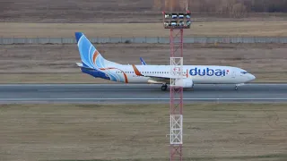 First Boeing 737 8KN A6 FEY FlyDubai Landing RWY25 UNNT