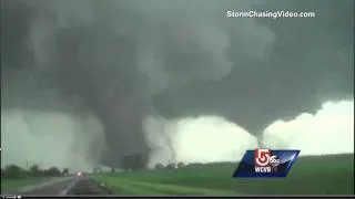 Twin tornadoes rip through America's heartland