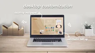 how to make your laptop/pc aesthetic 🤎 (windows 10 customization)