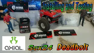 Installing Injora upgrades / testing - Axial Scx24 Deadbolt #injora #axialscx24