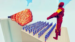 100x CAPTAIN AMERICA +GIANT IRONMAN vs EVERY GOD - Totally Accurate Battle Simulator TABS
