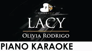 Olivia Rodrigo - lacy - Piano Karaoke Instrumental Cover with Lyrics