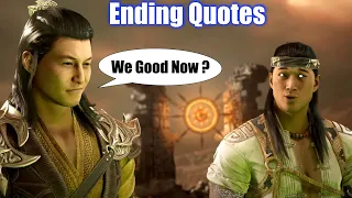 MK1 All Characters Quotes after Defeating Final Boss - Mortal Kombat 1