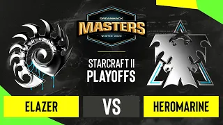 SC2 - Elazer vs. HeRoMaRinE - DH Masters: Winter 2020 - Playoffs - EU