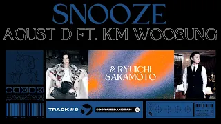 Snooze - Agust D ft. Ryuichi Sakamoto & Kim Woosung of The Rose | Lyrics [HAN/ENG]