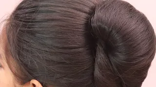 My Routine Bun Hairstyle For Hot Summer 🌞 Days | Quick & Cute Juda Hairstyles Without Clutcher #bun
