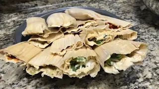 Homemade Tamales- Rojos, Verdes y Rajas con Queso