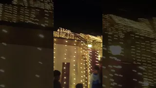 Dhol with fireworks on mehndi