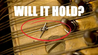 Why piano tuners tie knots in broken strings to fix them #shorts