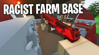 RAIDING THE RACISTS' STACKED FARM BASE (Unturned Vanilla Survival) 2/4