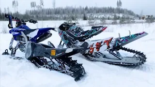 YAMAHA 450cc Snowbike Test Ride