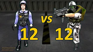 12 Security Guards vs 12 Grunts - Even Numbers - Half-Life Retro Battles