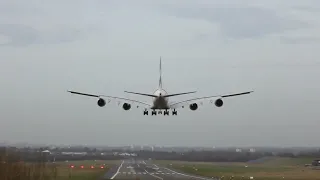 Aviation action Birmingham Airport Airbus A380