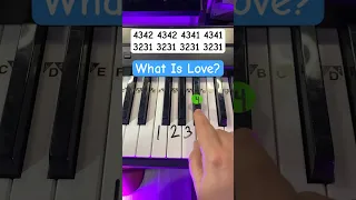 What Is Love Piano Easy Tutorial 🤔♥️ #shorts #pianotutorial