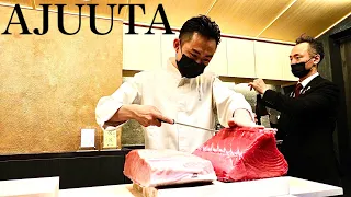 OMAKASE AT SUSHI AJUUTA -Shibuya,Tokyo - July 2021 - Japanese Food [English Subtitles]