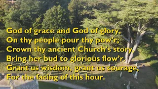 God of Grace and God of Glory (Tune: Cwm Rhondda - 4vv) [with lyrics for congregations]