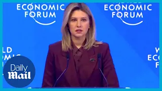 LIVE: Davos - Ukraine First Lady Olena Zelenska World Economic Forum conference | Davos 2023