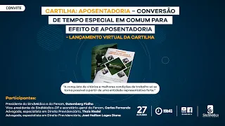 TV SindMédico - lançamento virtual da cartilha “Aposentadoria – Conversão de tempo especial em comum