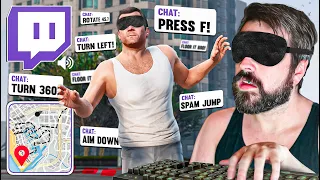 GTA 5 Blindfolded Challenge: Chat Directs My Every Move! #4