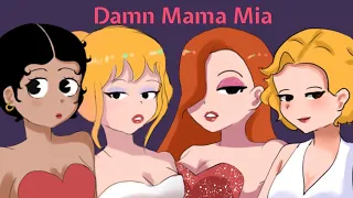Damn Mama Mia || Gacha Club|| Betty Boop, Jessica Rabbit,  Marilyn Monroe, & Holli Would. ||